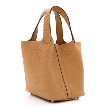 Hermes Taurillon Clemence Picotin Lock 18 PM Biscuit 3 of 11