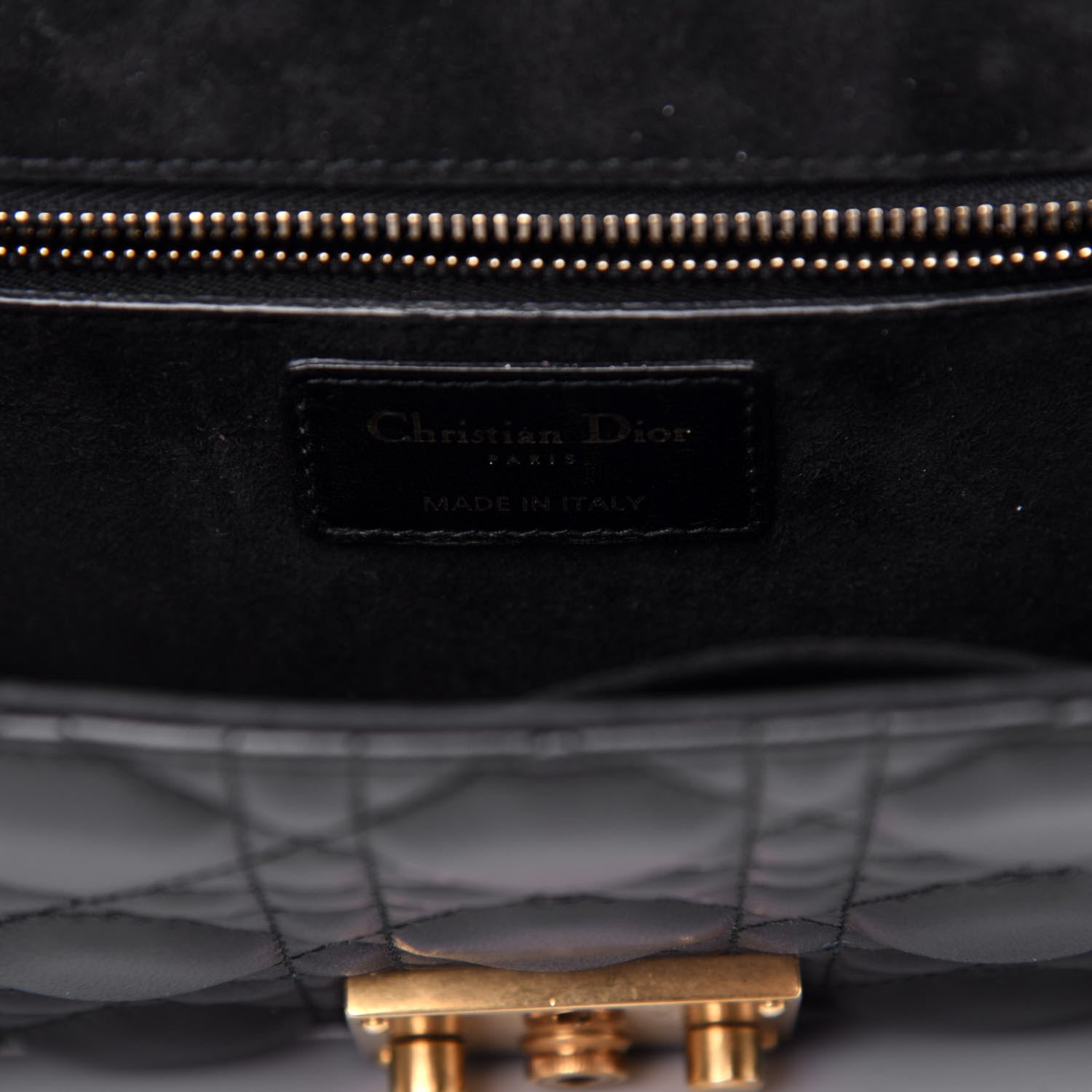 Christian Dior Lambskin Cannage Small Dioraddict Flap Bag Black 6 of 11