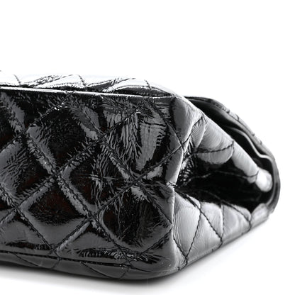 Chanel Distressed Patent Quilted 2.55 Reissue 227 Flap Black 11 of 13