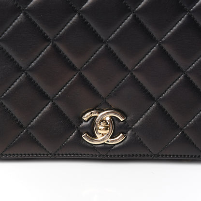 Chanel Lambskin Small Carry Chic Flap Black 10 of 12