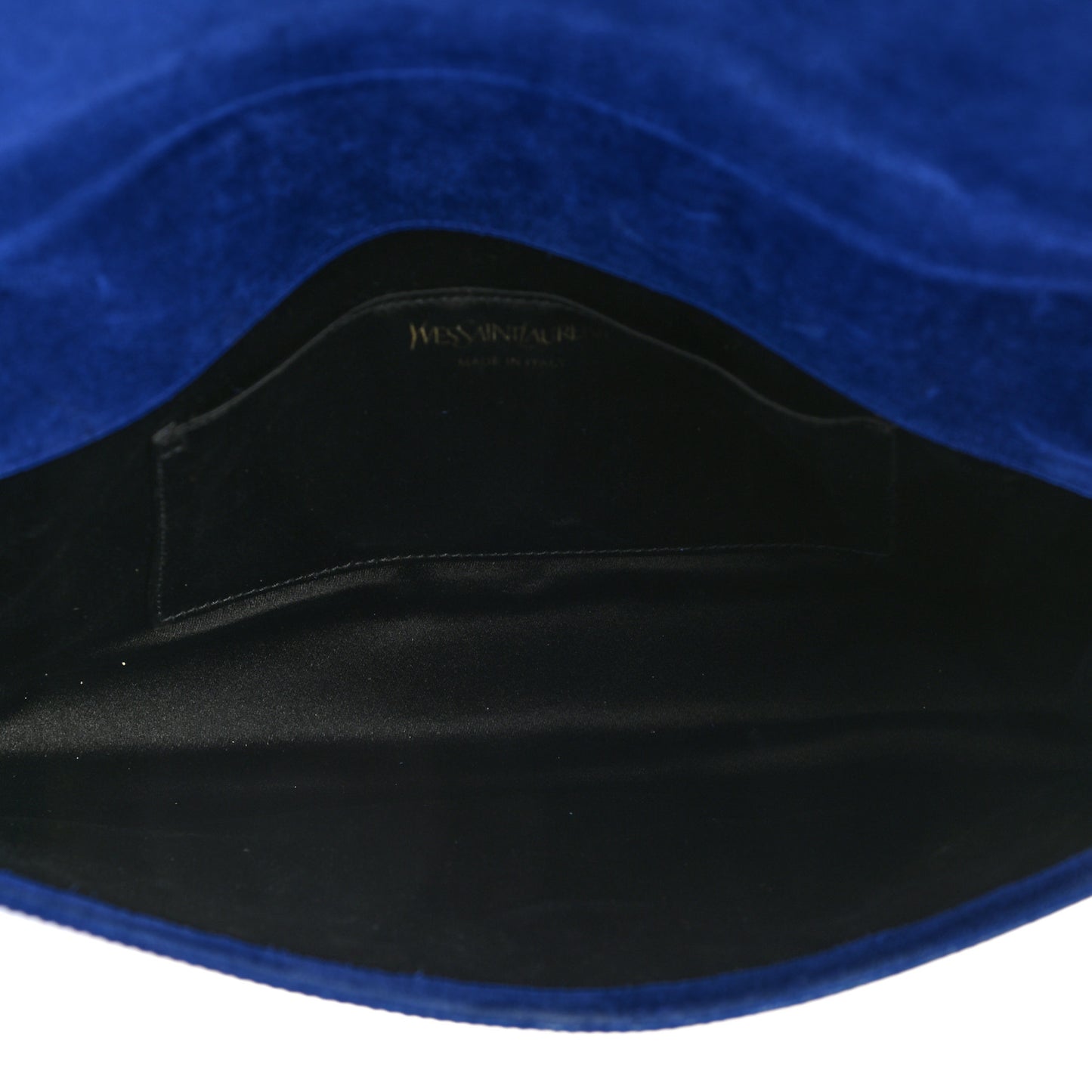 Patent Calfskin Monogram Large Belle De Jour Clutch Royal Blue
