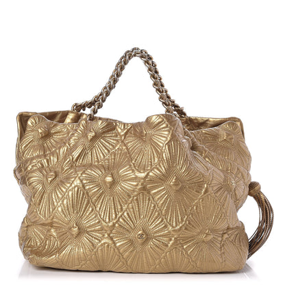 Chanel Calfskin Embroidered Ca D’Oro Tote Gold 1 of 7