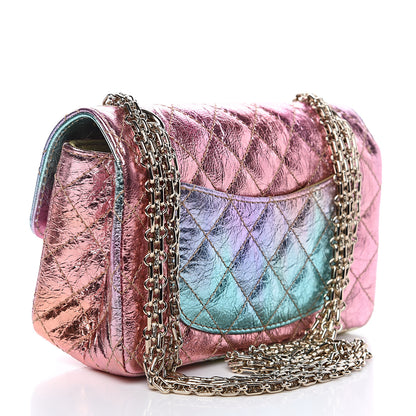Chanel Metallic Goatskin Quilted Mini 2.55 Reissue Flap Multicolor 2 of 9