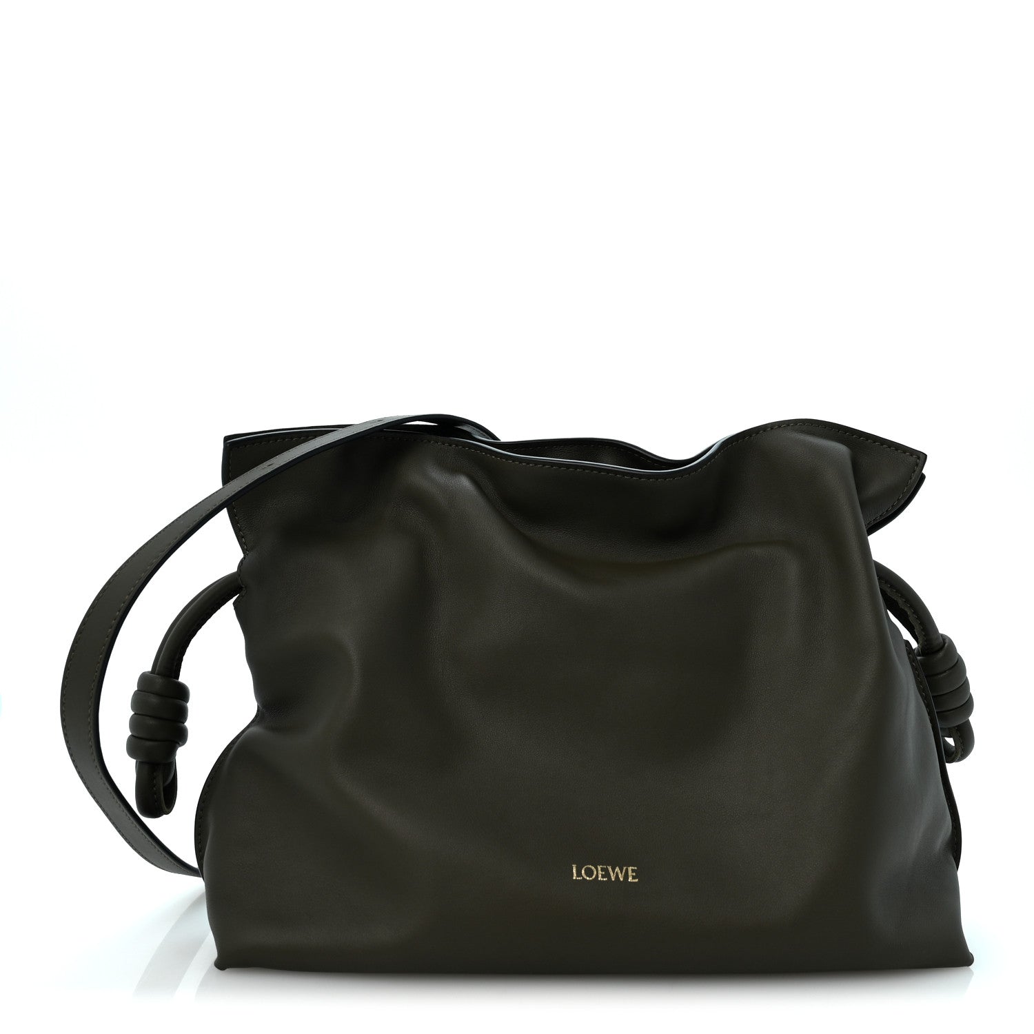 Loewe Nappa Medium Flamenco Knot Bag Khaki Green 1 of 11