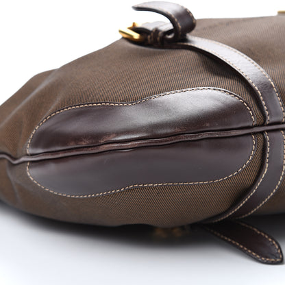Prada Jacquard Logo Tote Brown 9 of 14