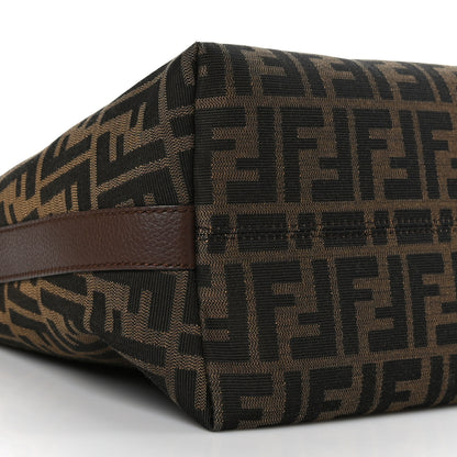 Fendi Zucca Vitello Artic Small Hobo Tobacco Castagna 8 of 9