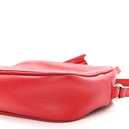 Gucci Pebbled Calfskin Small Soho Disco Bag Tabasco Red 10 of 12