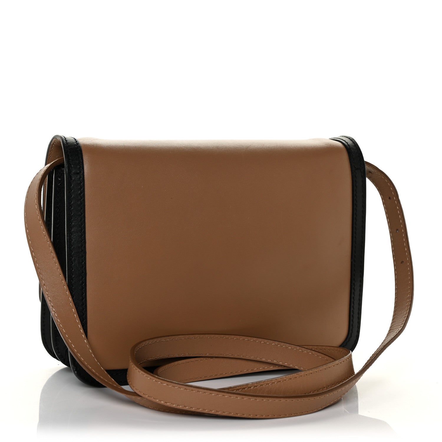 Burberry Calfskin Small TB Envelope Clutch Bag Malt Brown 4 of 9