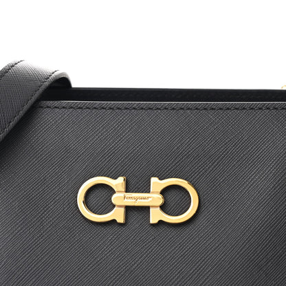 Salvatore Ferragamo Saffiano Large Beky Tote Gray 9 of 12