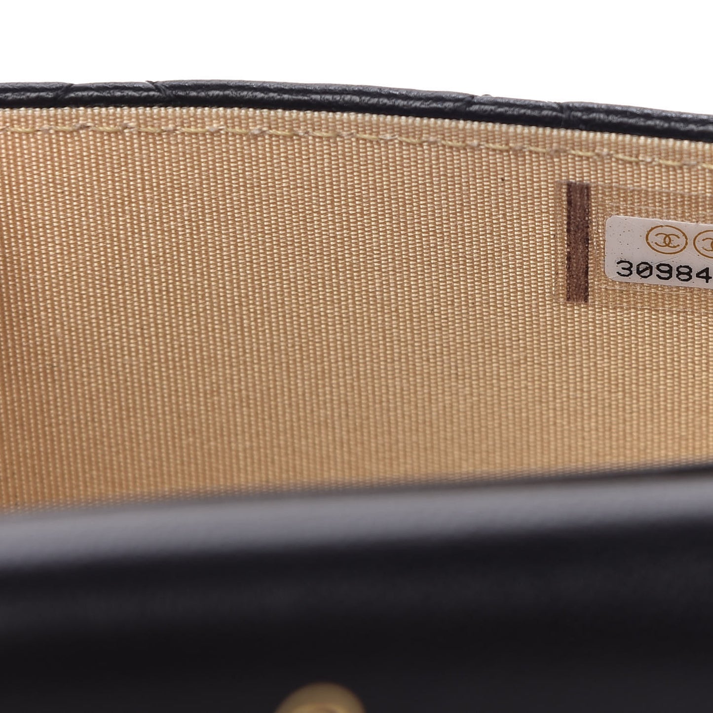 Lambskin Quilted Pearl Crush Clutch With Chain Black