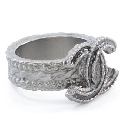 Chanel Metal Glitter Enamel CC Ring 6 2 of 5