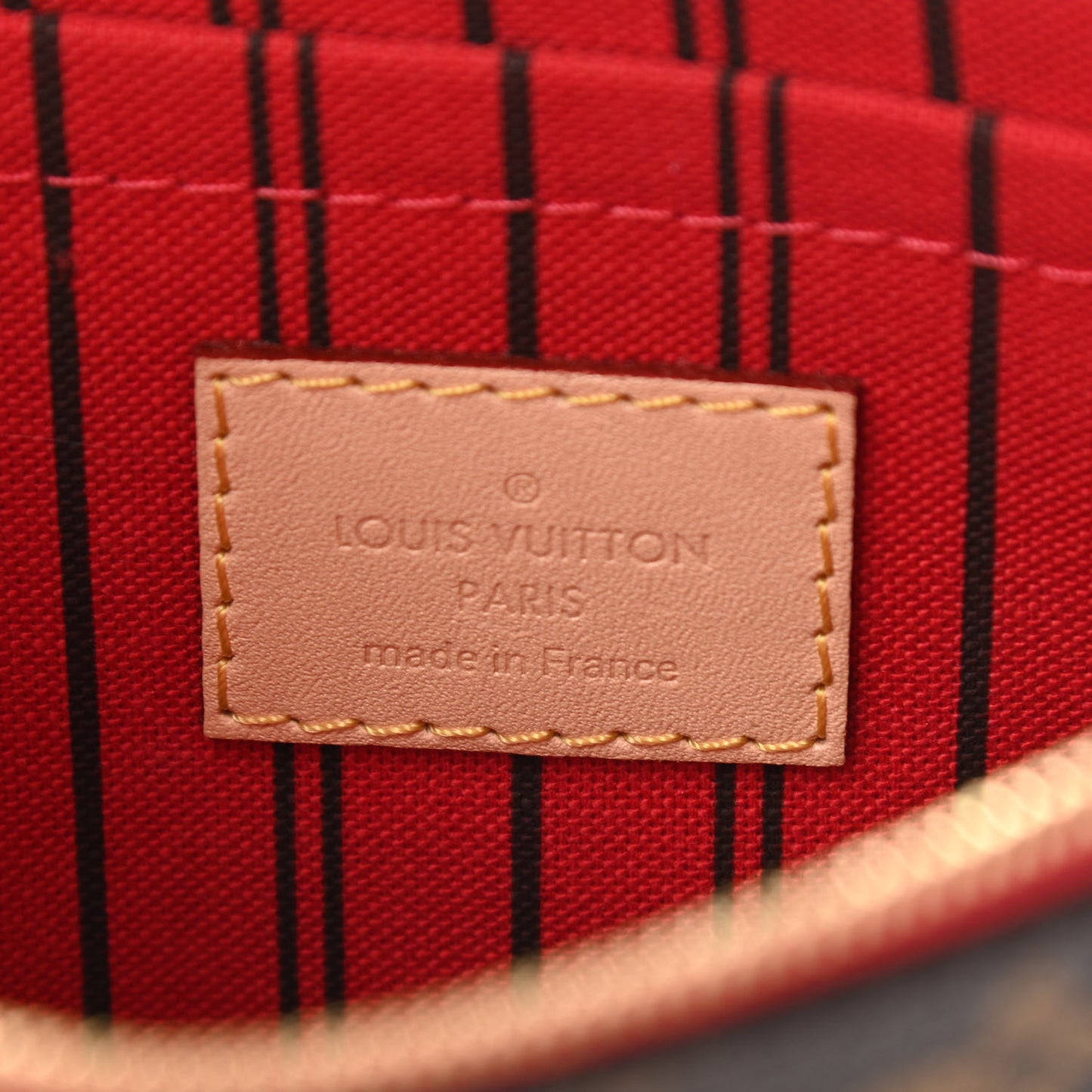 Monogram Neverfull MM GM Pochette Cherry
