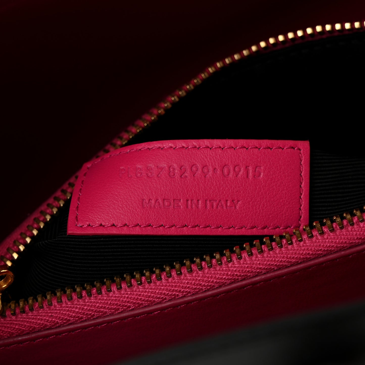 Calfskin Small Sac De Jour Black Fuchsia