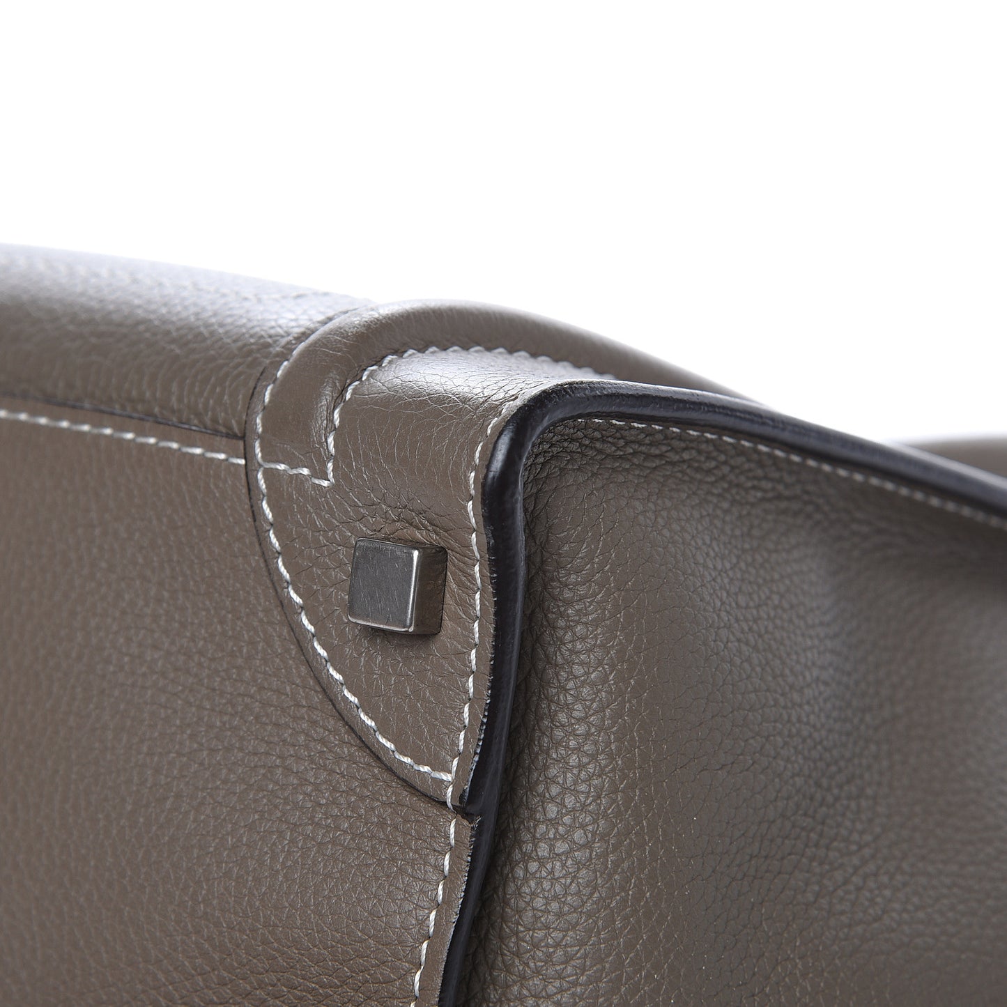 Drummed Calfskin Micro Luggage Souris