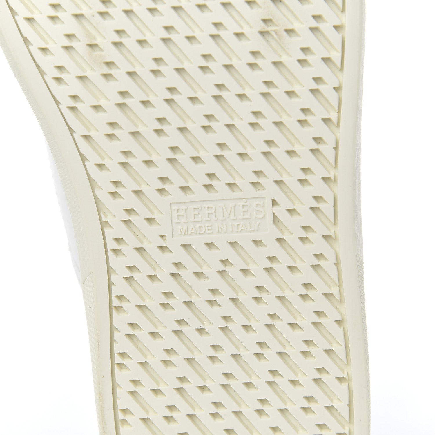 Hermes Calfskin Printed Quicker Sneakers 35.5 White 7 of 12