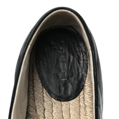 Gucci Nappa Matelasse GG Marmont Espadrilles 37.5 Black 7 of 9