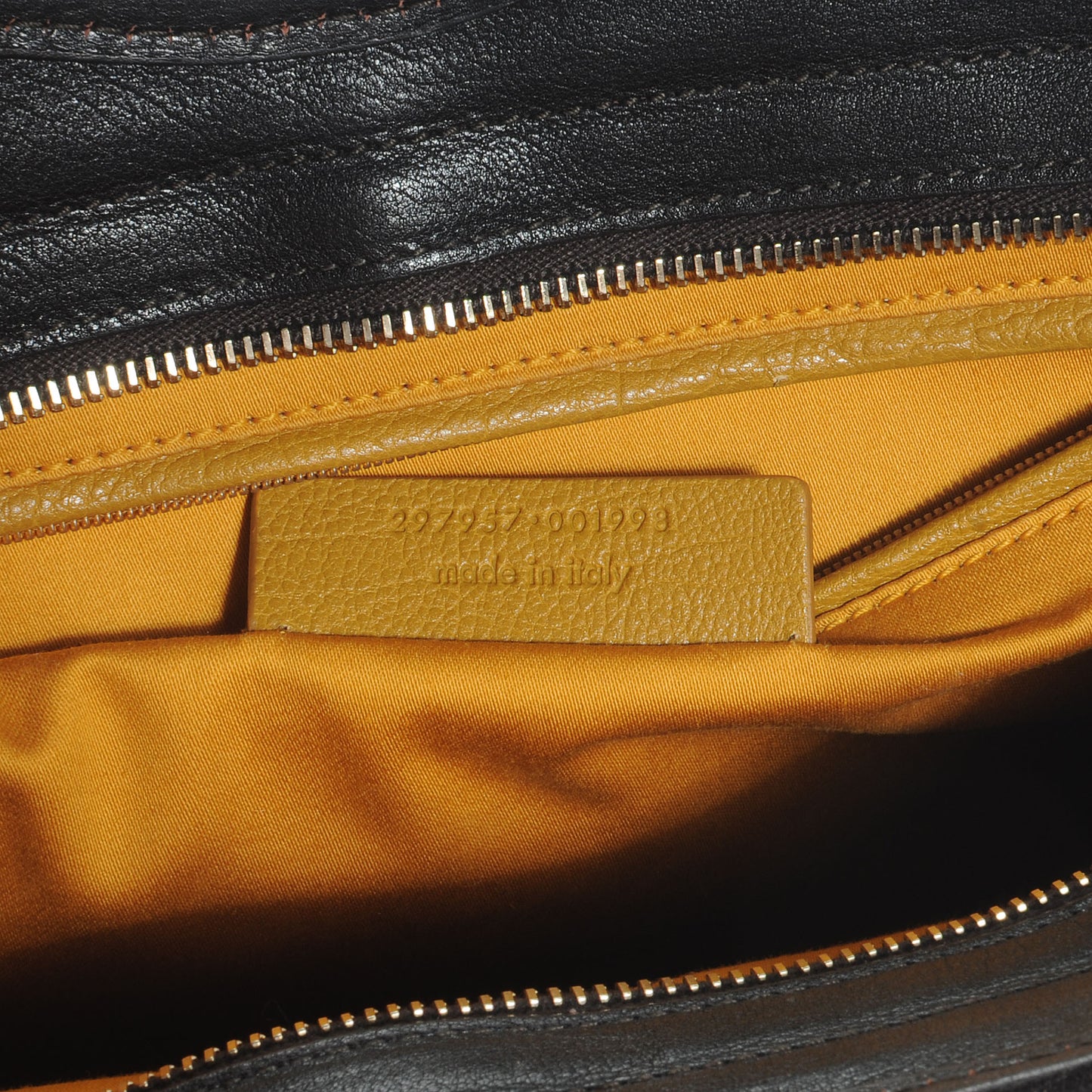 Shearling Leather Mini Cabas Chyc Tote Black Brown