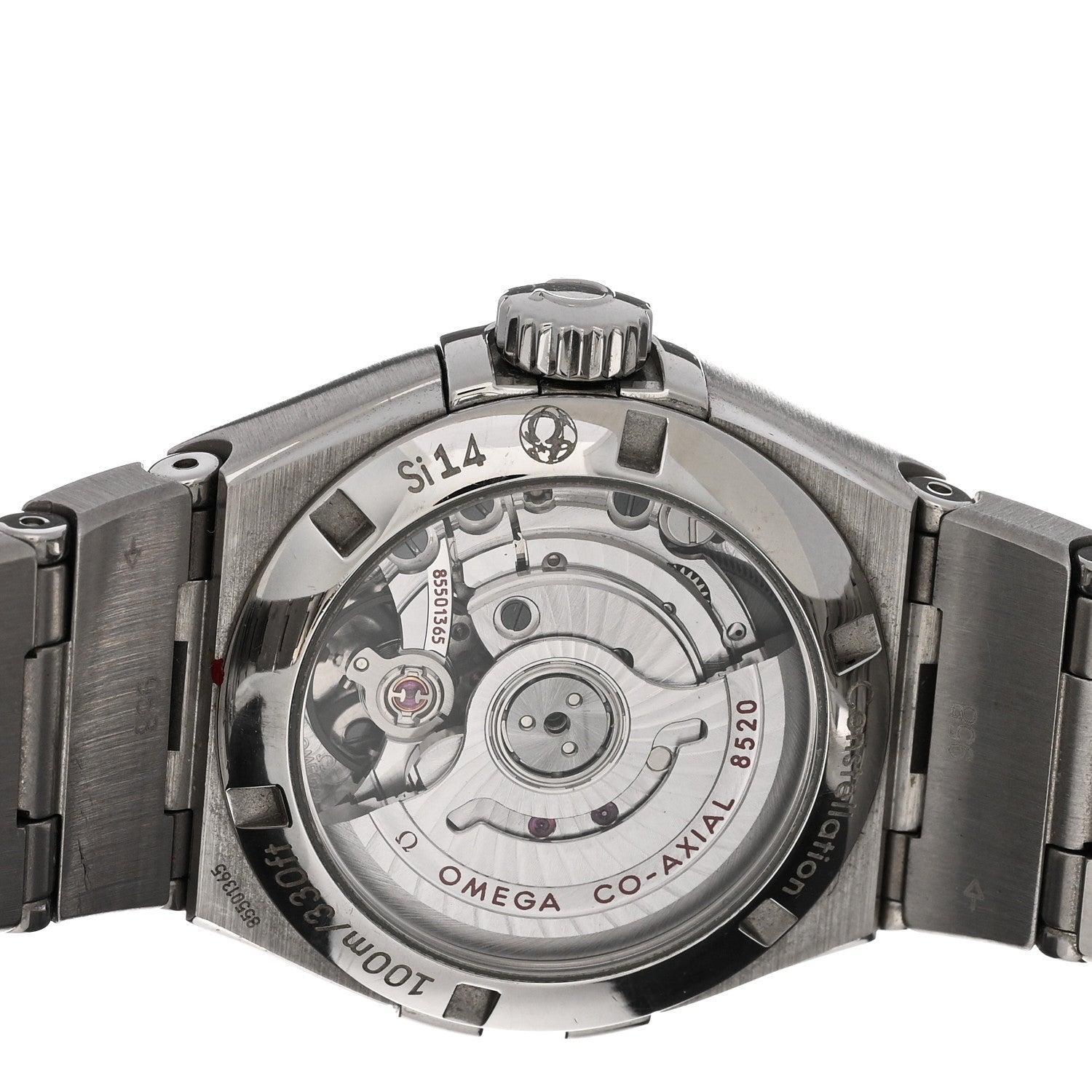 Omega Stainless Steel Diamond Bezel Mother of Pearl 27mm Constellation Automatic Watch 123.15.27.20.55.001 4 of 4