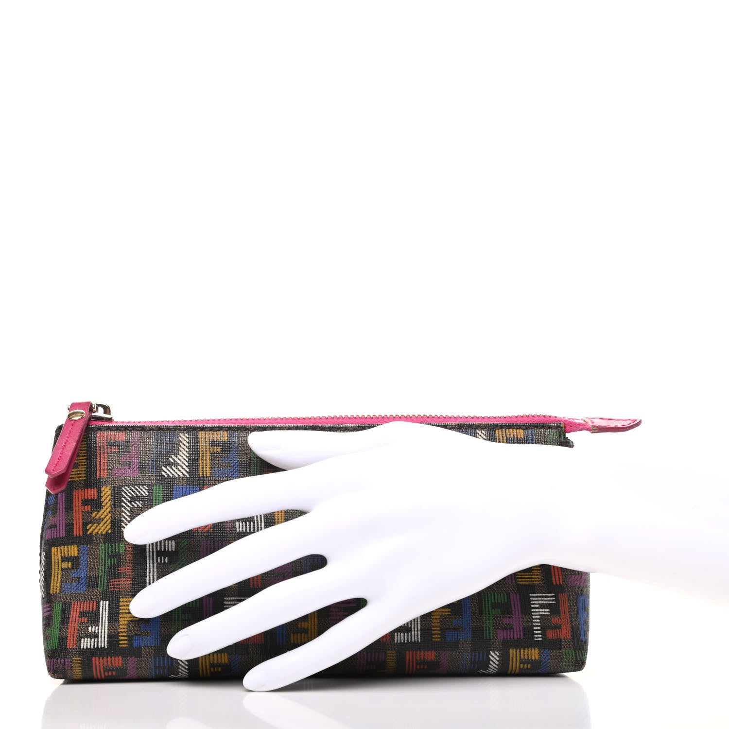 Fendi Zucca Spalmati FF Multicolor Cosmetic Case Multicolor 2 of 7