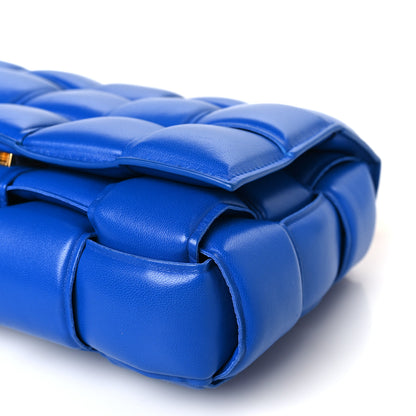 Bottega Veneta Lambskin Maxi Intreccio Padded Chain Cassette Crossbody Bag Cobalt 9 of 9