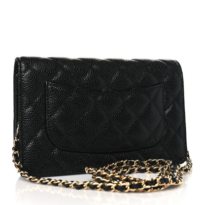 Chanel Caviar Quilted Wallet on Chain WOC Black 3 of 12
