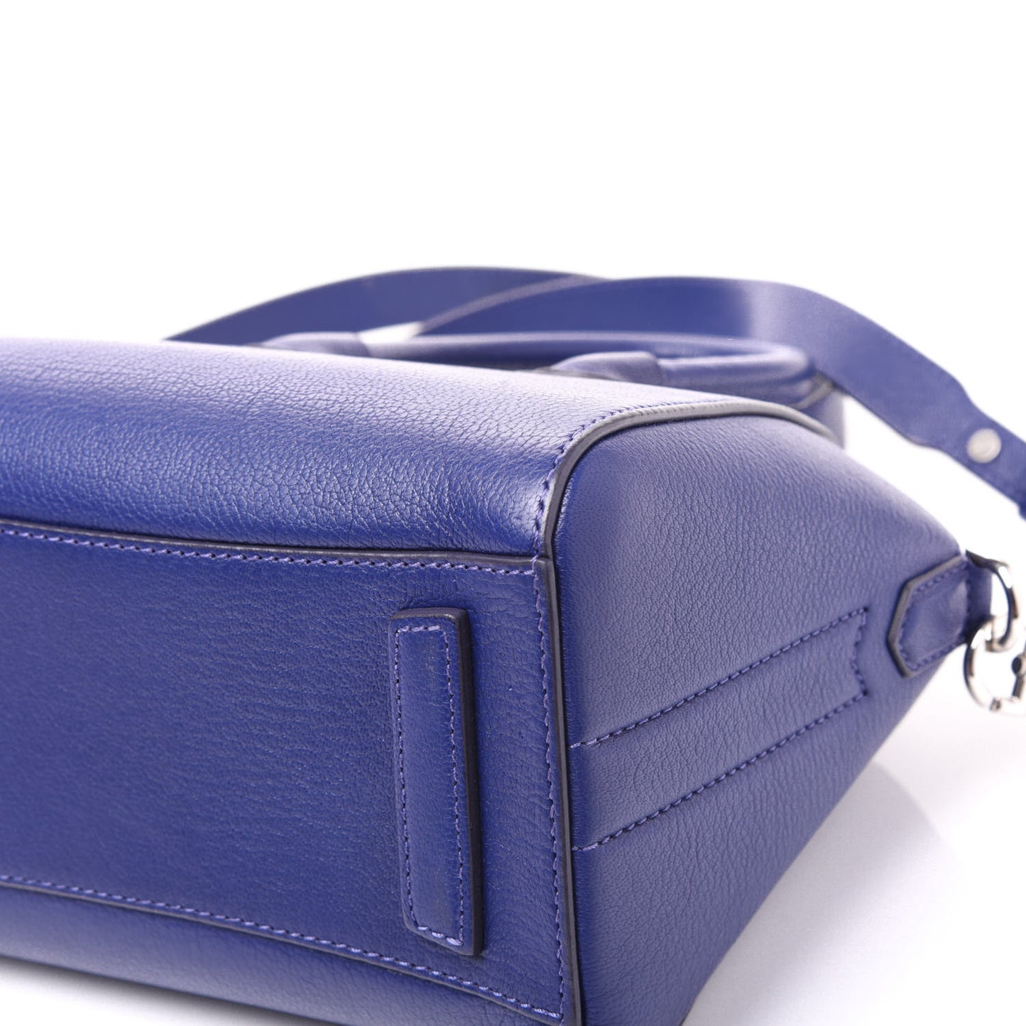 Sugar Goatskin Mini Antigona Blue