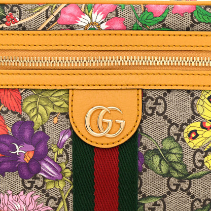 Gucci GG Supreme Monogram Flora Medium Ophidia Belt Bag Beige Multicolor Crop 8 of 11