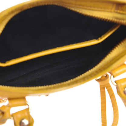 Balenciaga Agneau Classic Gold Hardware Nano City Jaune Epi 5 of 16