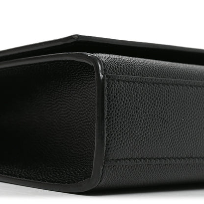 Saint Laurent Grain De Poudre Medium Classic Monogram Kate Satchel Black 8 of 9