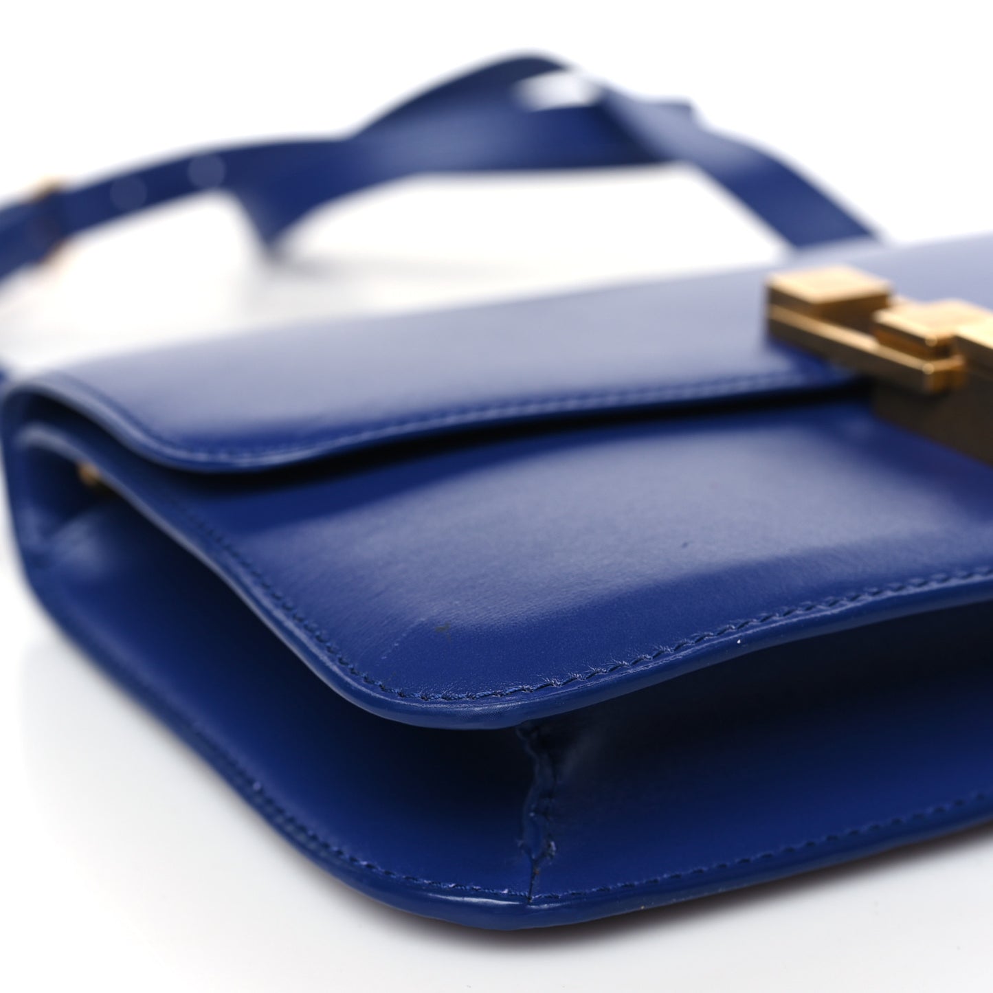 Smooth Calfskin Carre Satchel Royal Blue