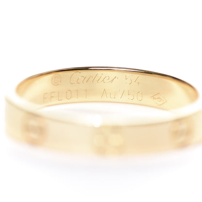 Cartier 18K Yellow Gold 3.5mm LOVE Wedding Band Ring 54 6.75 4 of 5