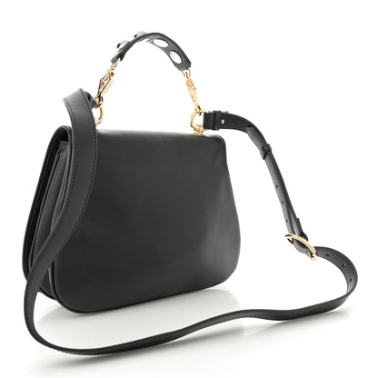 Gucci Roxy Calfskin Web Medium Blondie Shoulder Flap Bag Black 3 of 10