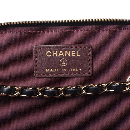 Chanel Lambskin Quilted Small Vanity Case With Chain Black 4 of 4