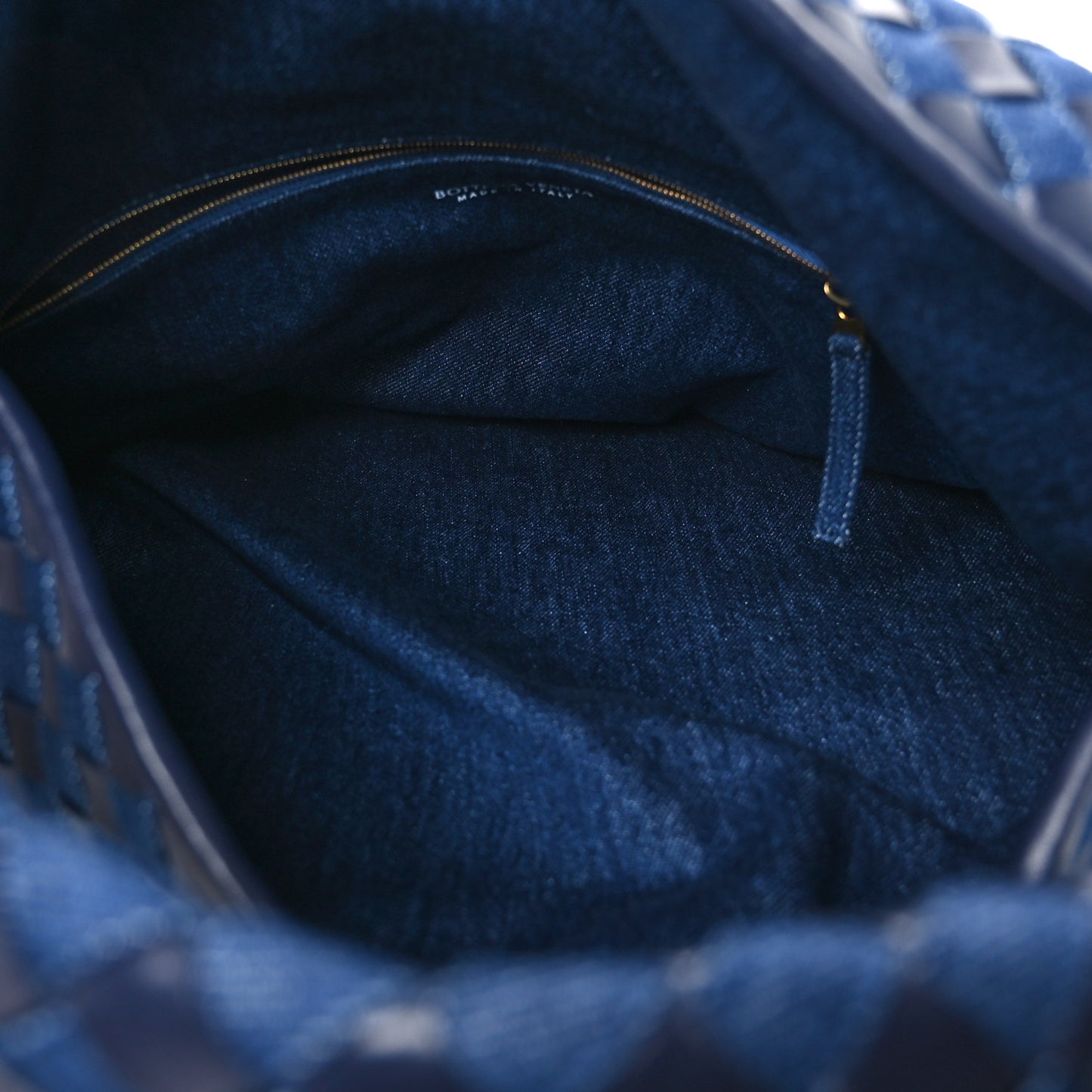 Denim Nappa Intrecciato Large Hop Abyss Indigo