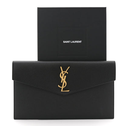 Saint Laurent Grain De Poudre Uptown Pouch Black 8 of 8