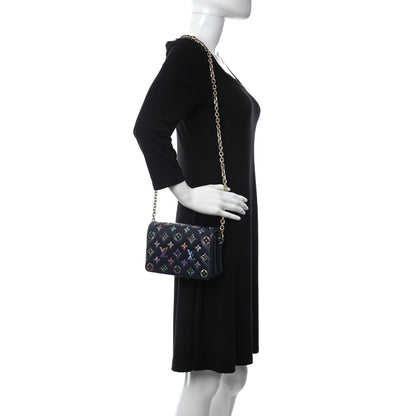 Louis Vuitton Lambskin Embossed Monogram LV Garden Pochette Coussin Navy 2 of 9