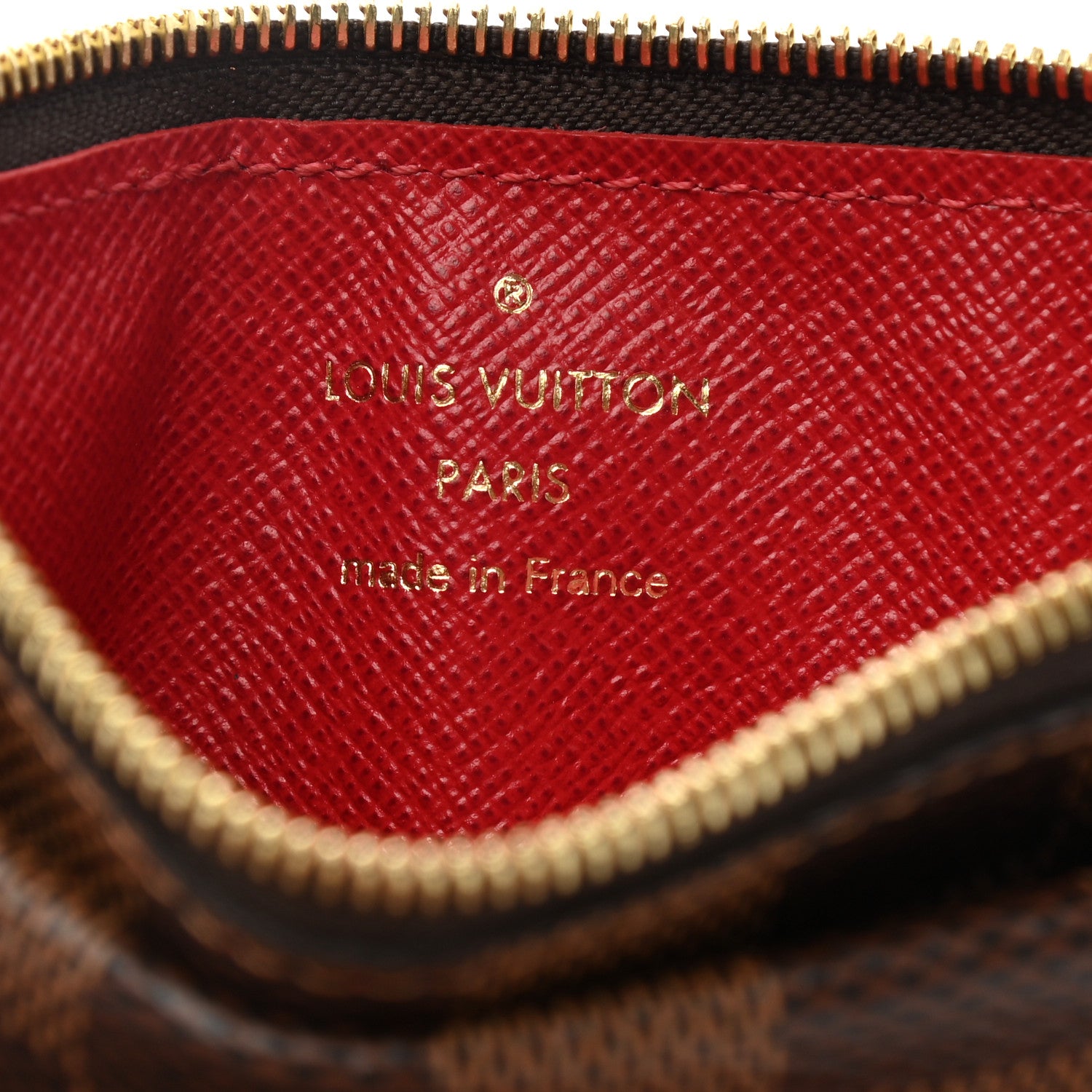 Louis Vuitton Damier Ebene Recto Verso Card Holder Red 6 of 6