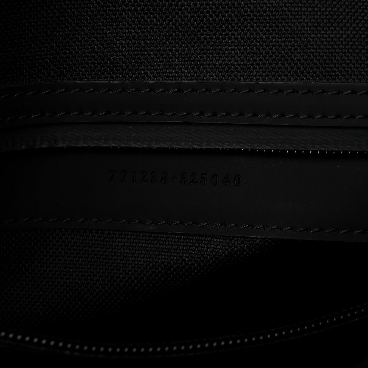 Calfskin Rubber Effect Tall Convertible Tote Black