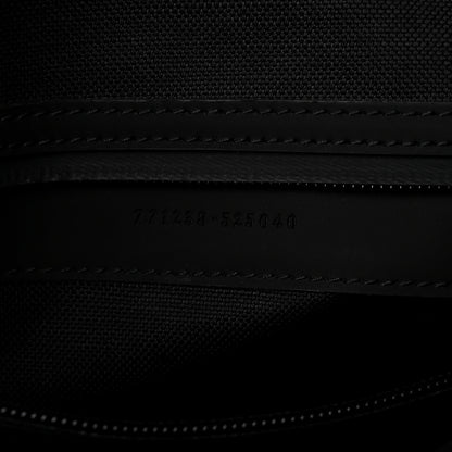 Gucci Calfskin Rubber Effect Tall Convertible Tote Black 7 of 10