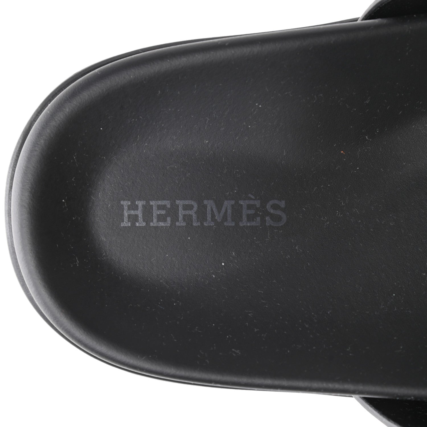 Hermes Calfskin Womens Chypre Sandals 37 Black 8 of 9