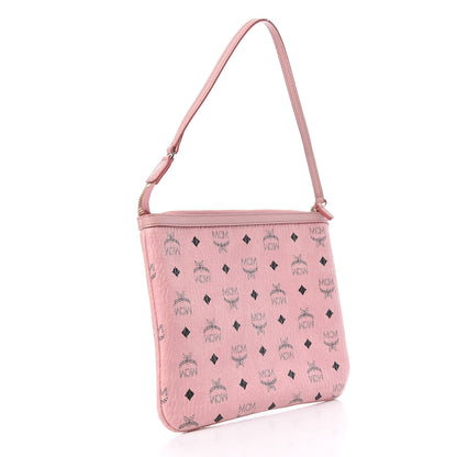 MCM Visetos Liz Shopper Tote Pouch Light Pink 3 of 9