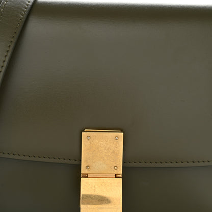 Celine Box Calfskin Small Classic Box Flap Bag Army Green 7 of 10