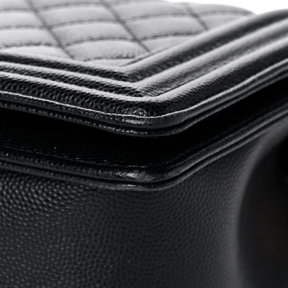 Chanel Caviar Quilted Medium Boy Flap Black 11 of 15