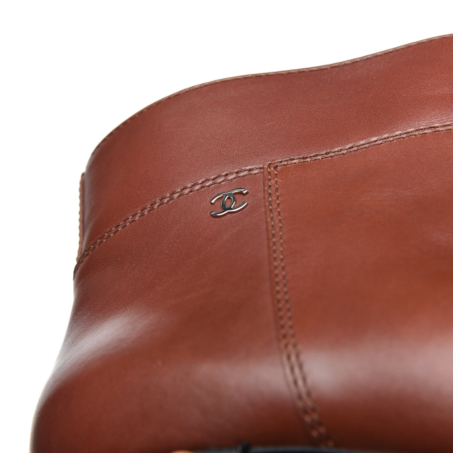 Lambskin CC Ankle Boots 40 Marron