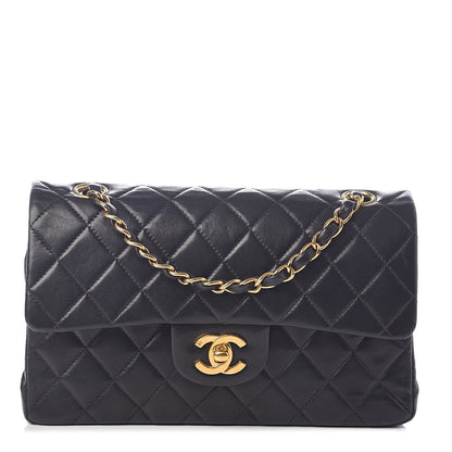 Chanel Lambskin Quilted Small Double Flap Black 1 of 9