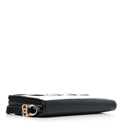 Chanel Aged Calfskin Quilted Small Gabrielle Zip Around Wallet Black 4 of 9