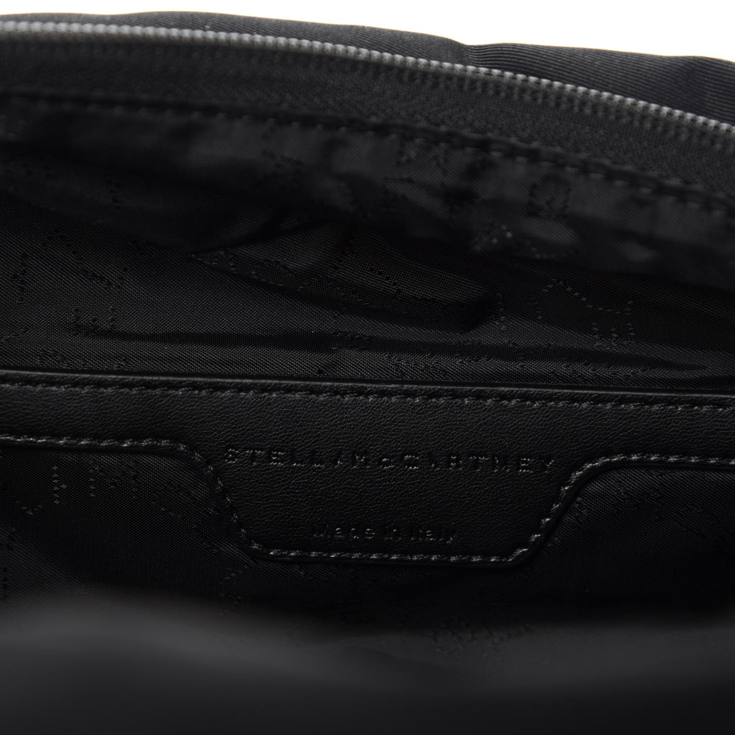 Eco Nylon Logo Medium Boston Crossbody Black