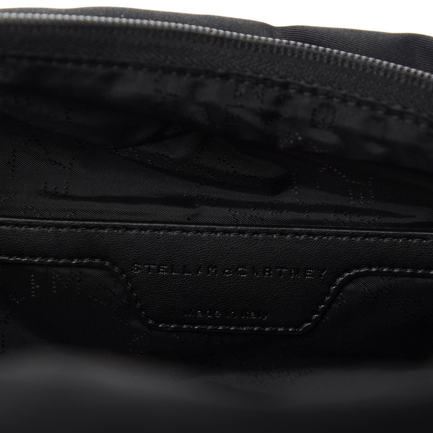Stella McCartney Eco Nylon Logo Medium Boston Crossbody Black 9 of 11