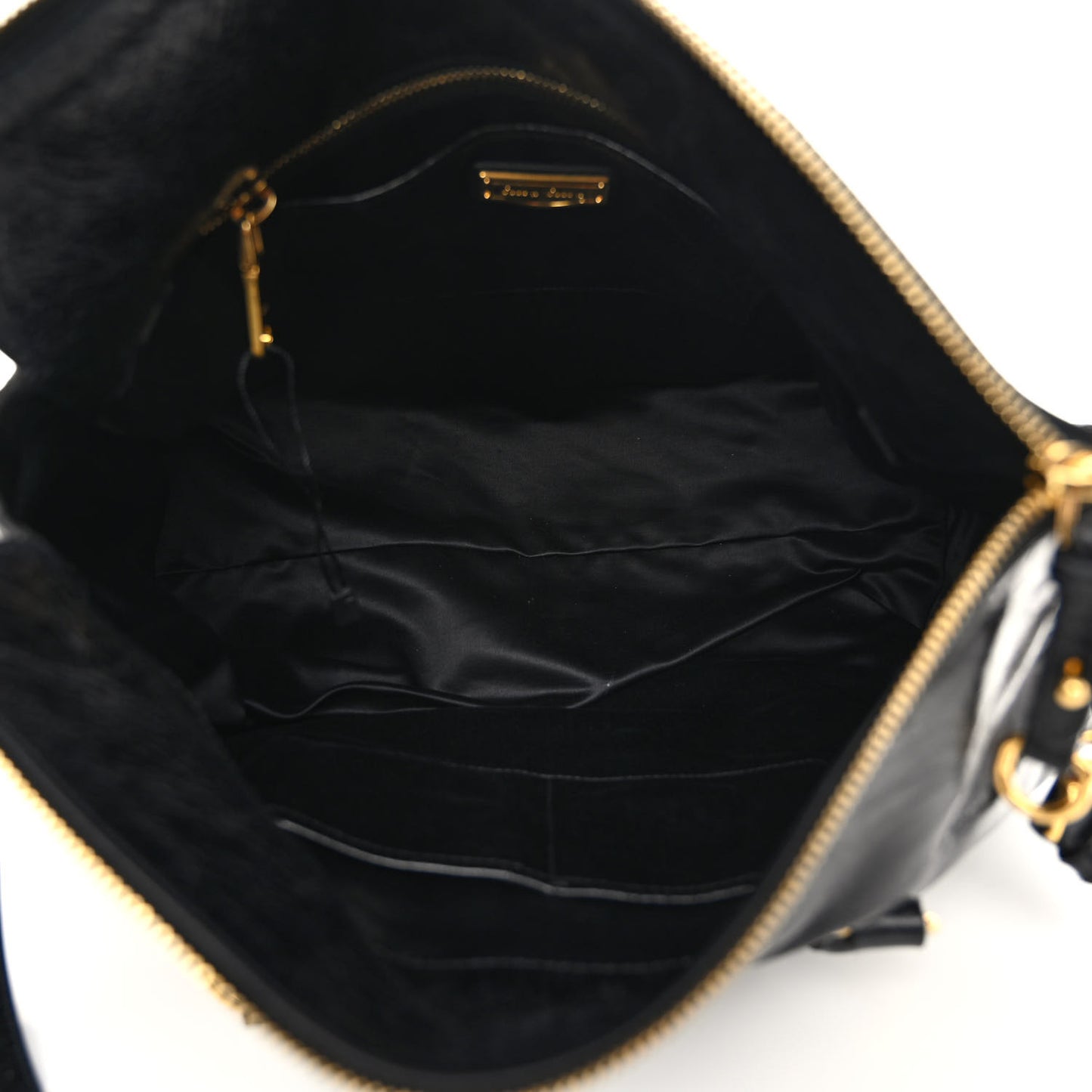 Vitello Lux Medium Bow Bag Black