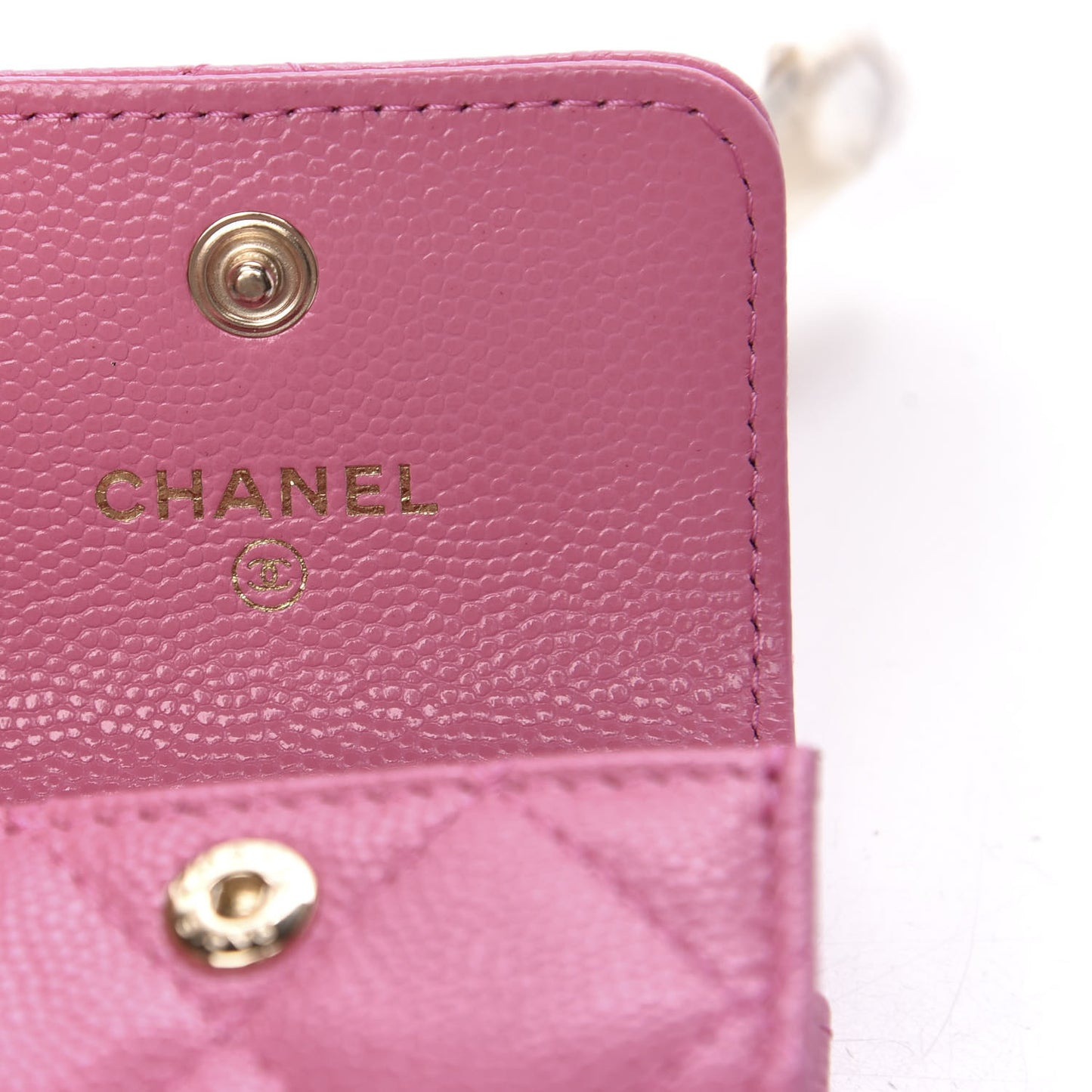 Caviar Quilted Crystal CC Airpods Pro Case Pink